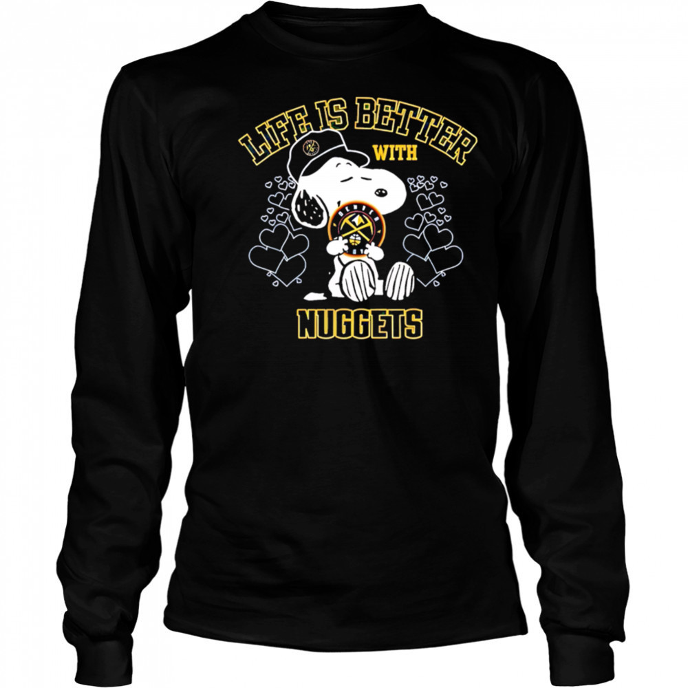 Snoopy Life is Better with Nuggets shirt Long Sleeved