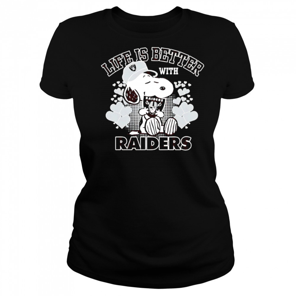 Snoopy Life is Better with Raiders shirt Women's T-shirt