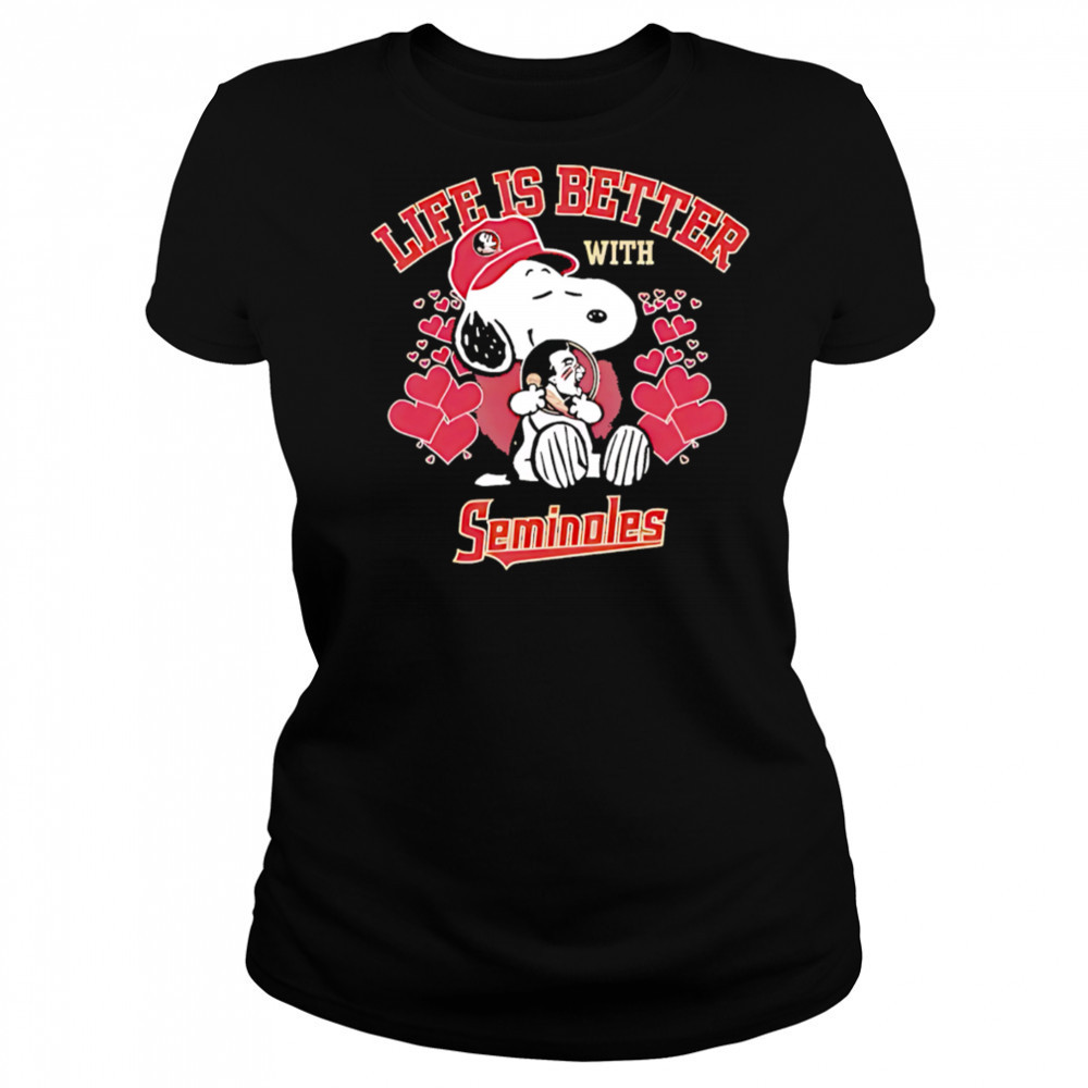 Snoopy Life is Better with Seminoles shirt Women's T-shirt