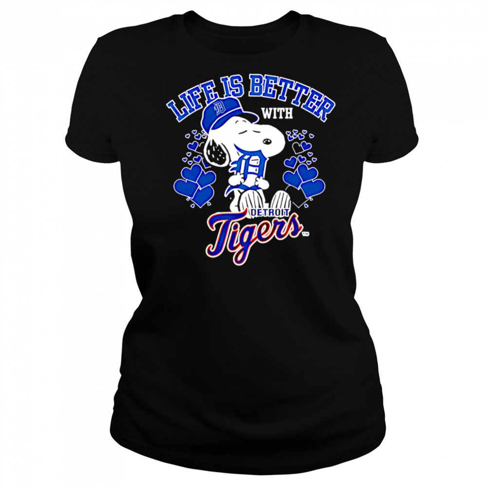 Snoopy Life is Better with Tigers shirt Women's T-shirt