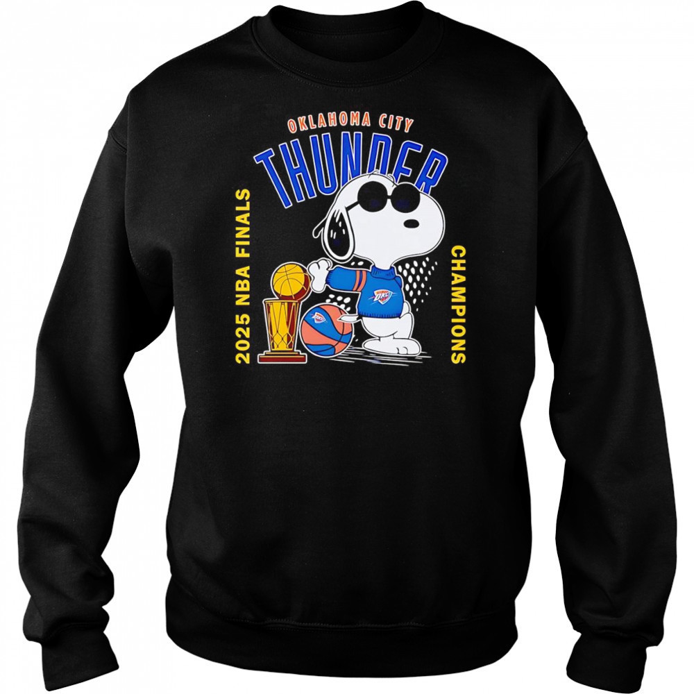 Snoopy Oklahoma City Thunder 2025 NBA Finals Champions shirt Sweatshirt