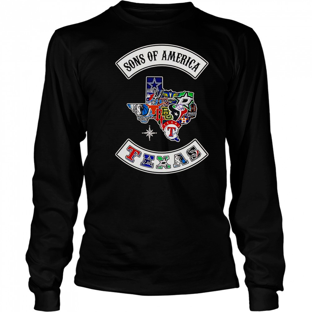 Sons Of America Texas Sports T-Shirt Long Sleeved