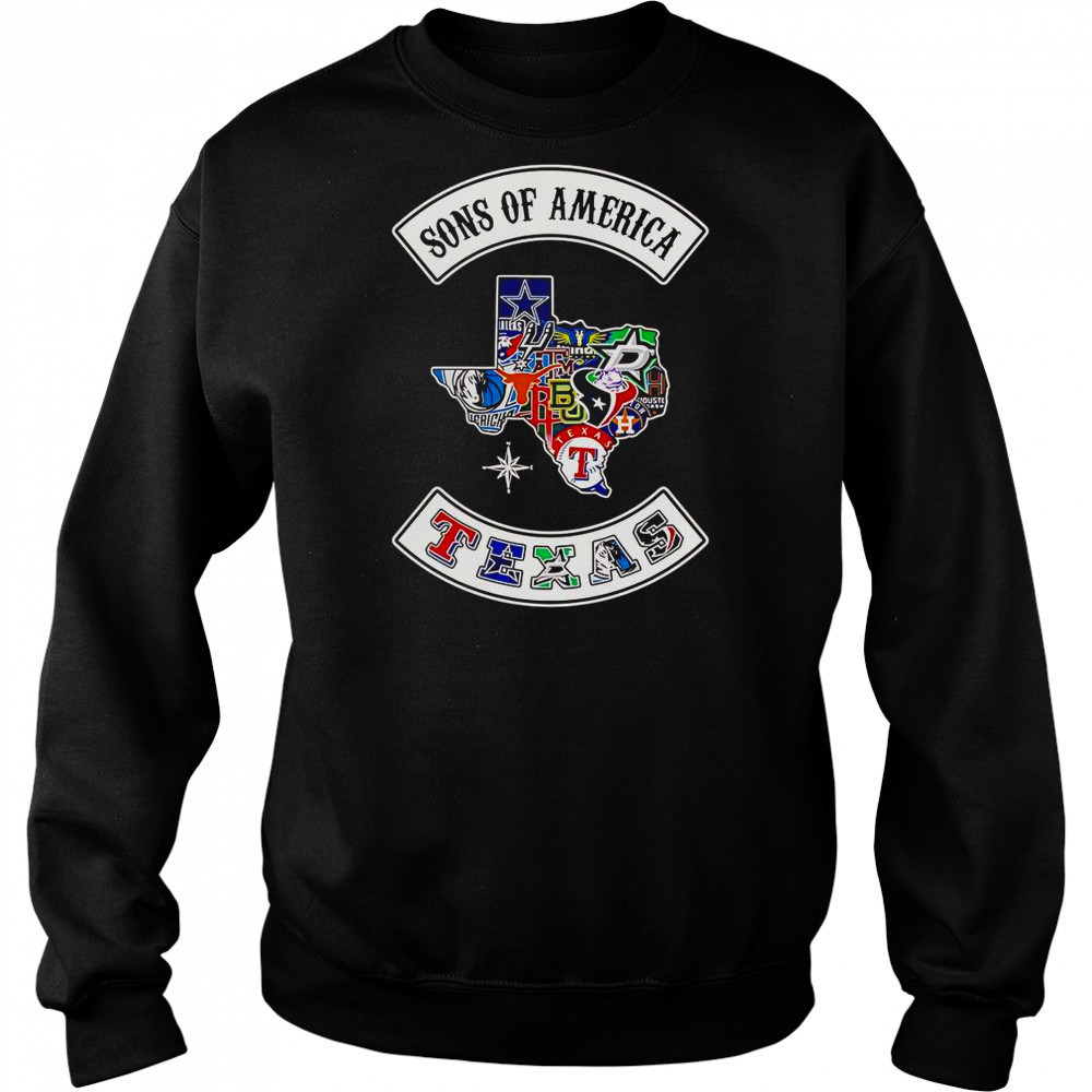 Sons Of America Texas Sports T-Shirt Sweatshirt