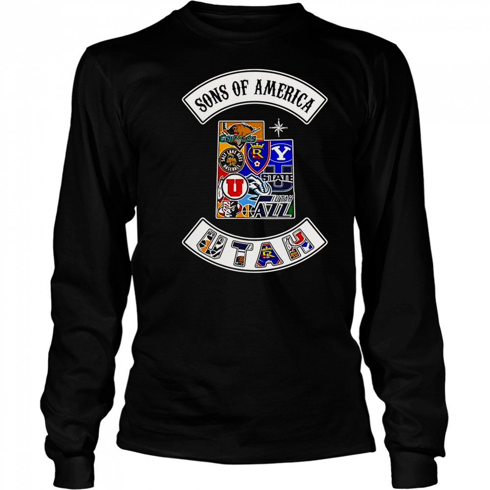 Sons Of America Utah Sports T-Shirt Long Sleeved