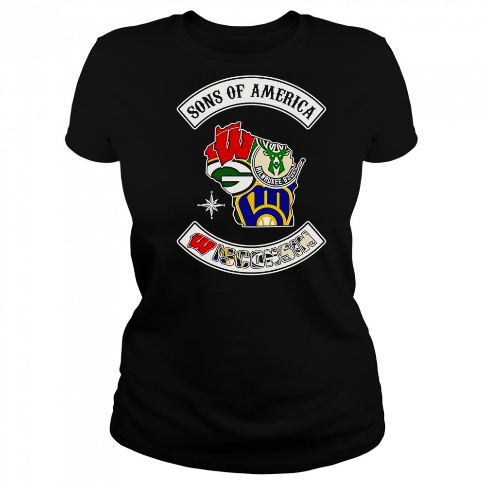 Sons Of America Wisconsin Sports T-Shirt Women's T-shirt