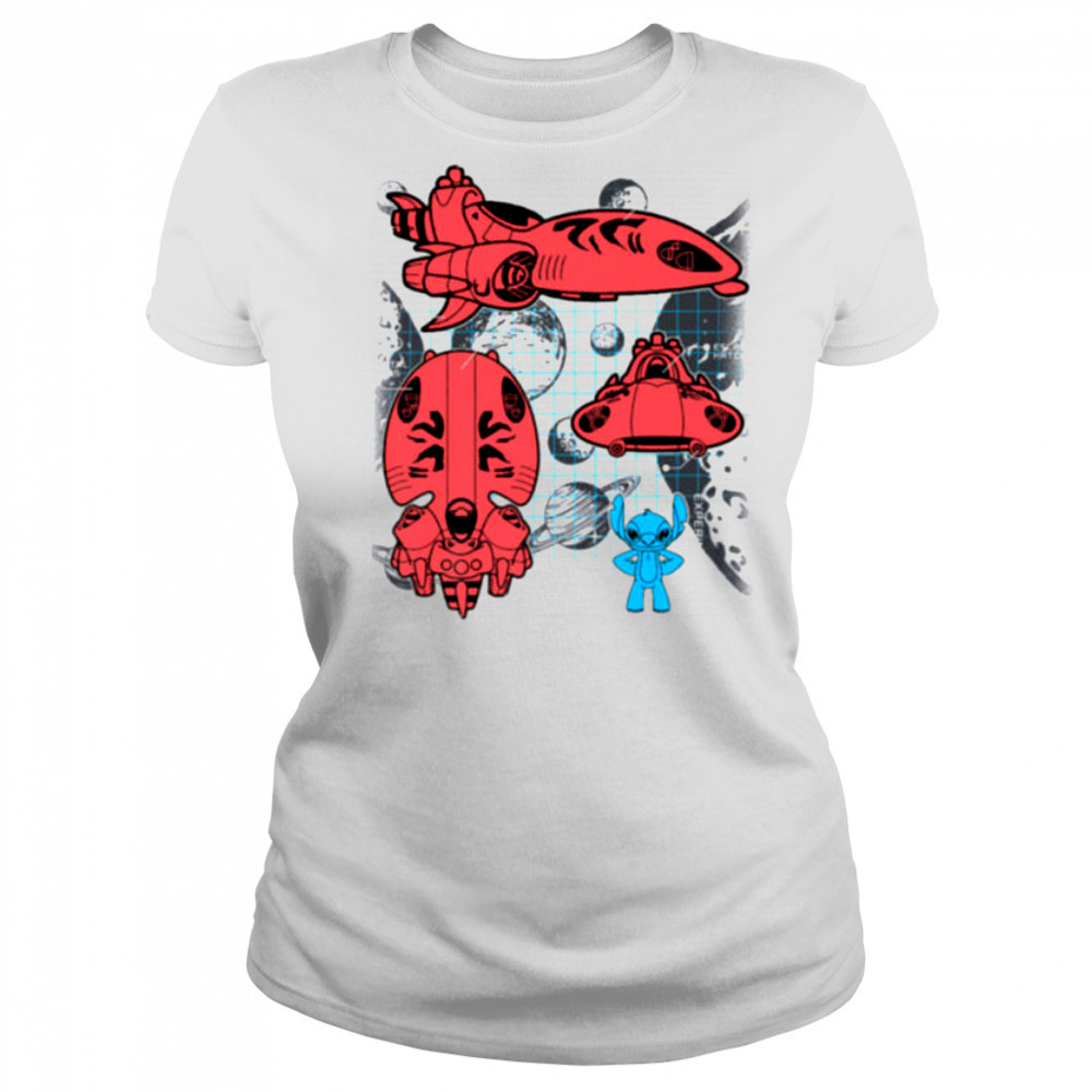 Stitch Experiment 626 Spaceship Blueprint Shirt Women's T-shirt