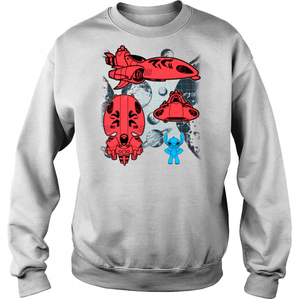Stitch Experiment 626 Spaceship Blueprint Shirt Sweatshirt