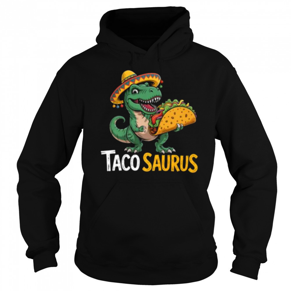 Tacosaurus Funny Taco Lover Men Kids T Rex Dinosaur T Shirt Hoodie