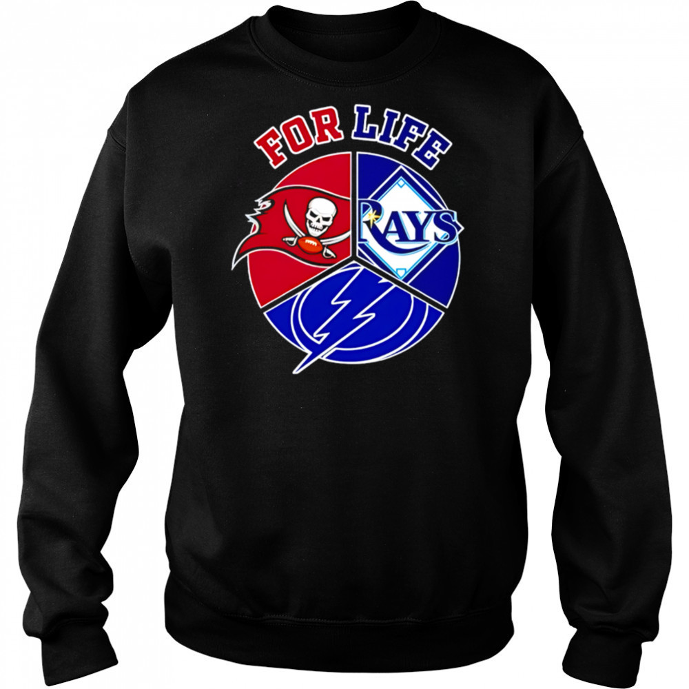 Tampa bay rays buccaneers and lightning for life shirt Sweatshirt