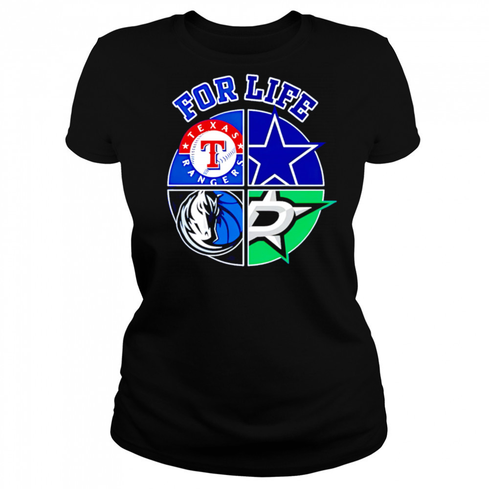 Texas rangers Cowboys stars and mavericks for life shirt Women's T-shirt
