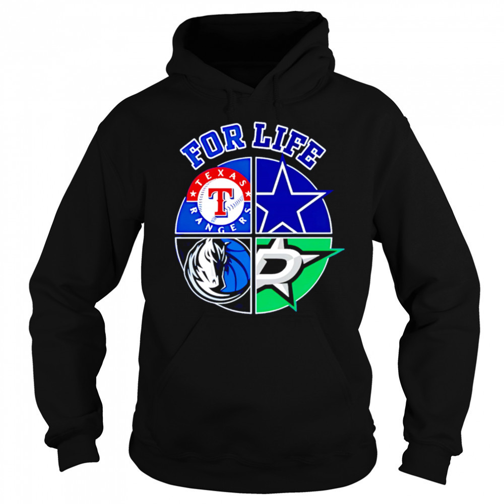 Texas rangers Cowboys stars and mavericks for life shirt Hoodie