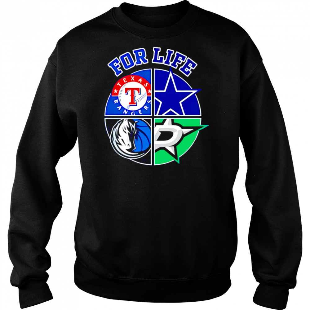 Texas rangers Cowboys stars and mavericks for life shirt Sweatshirt