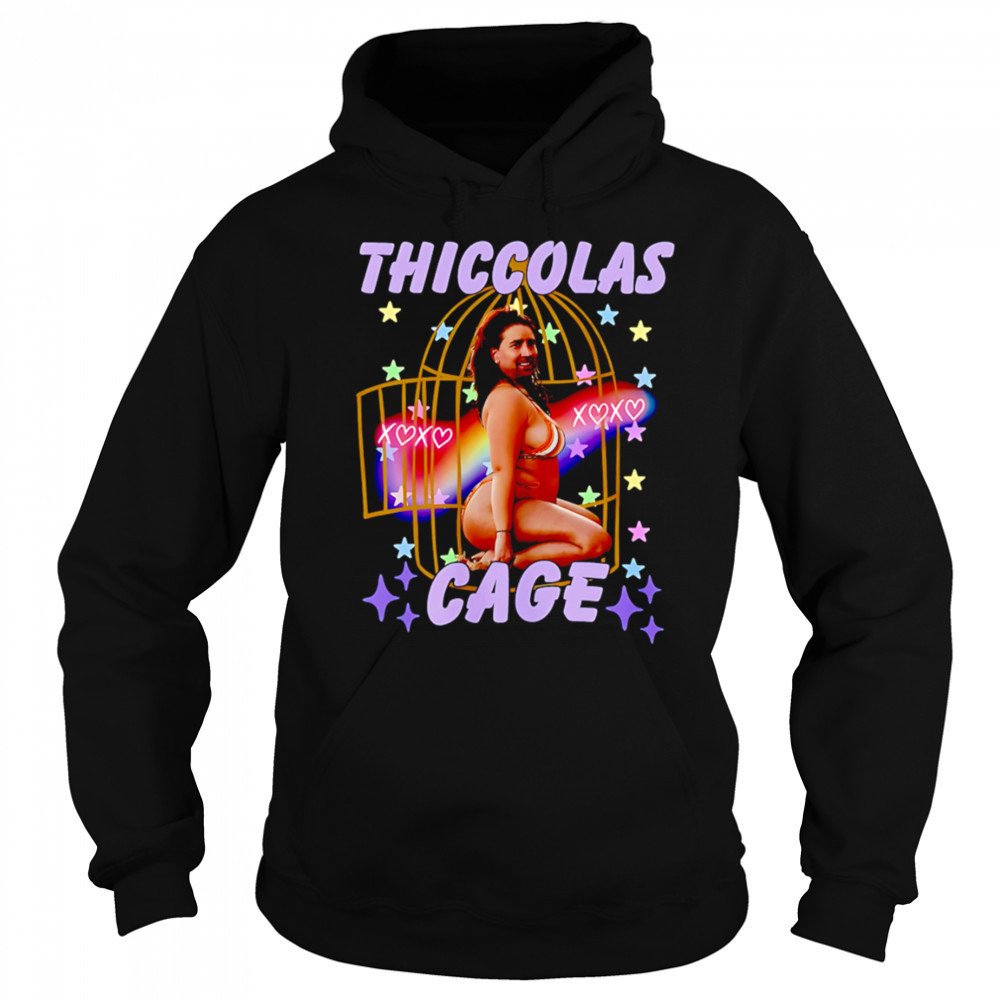 Thiccolas Cage Funny Meme shirt Hoodie