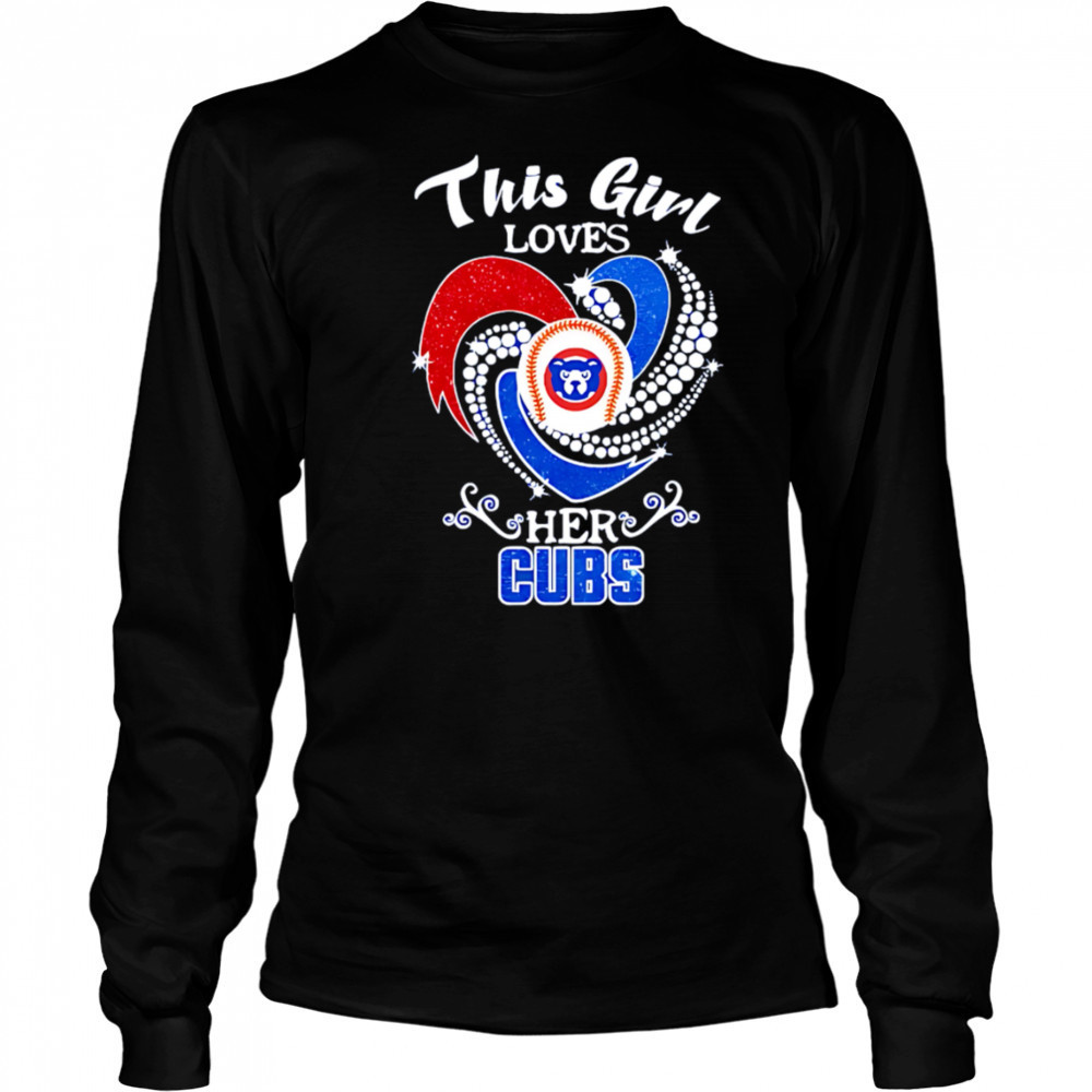 This girl loves her Cubs shirt Long Sleeved