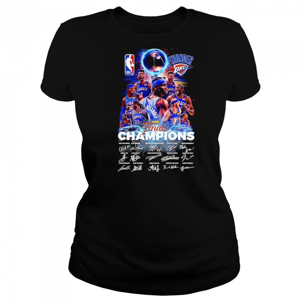 Thunder 2025 Finals Champions signature shirt Women's T-shirt