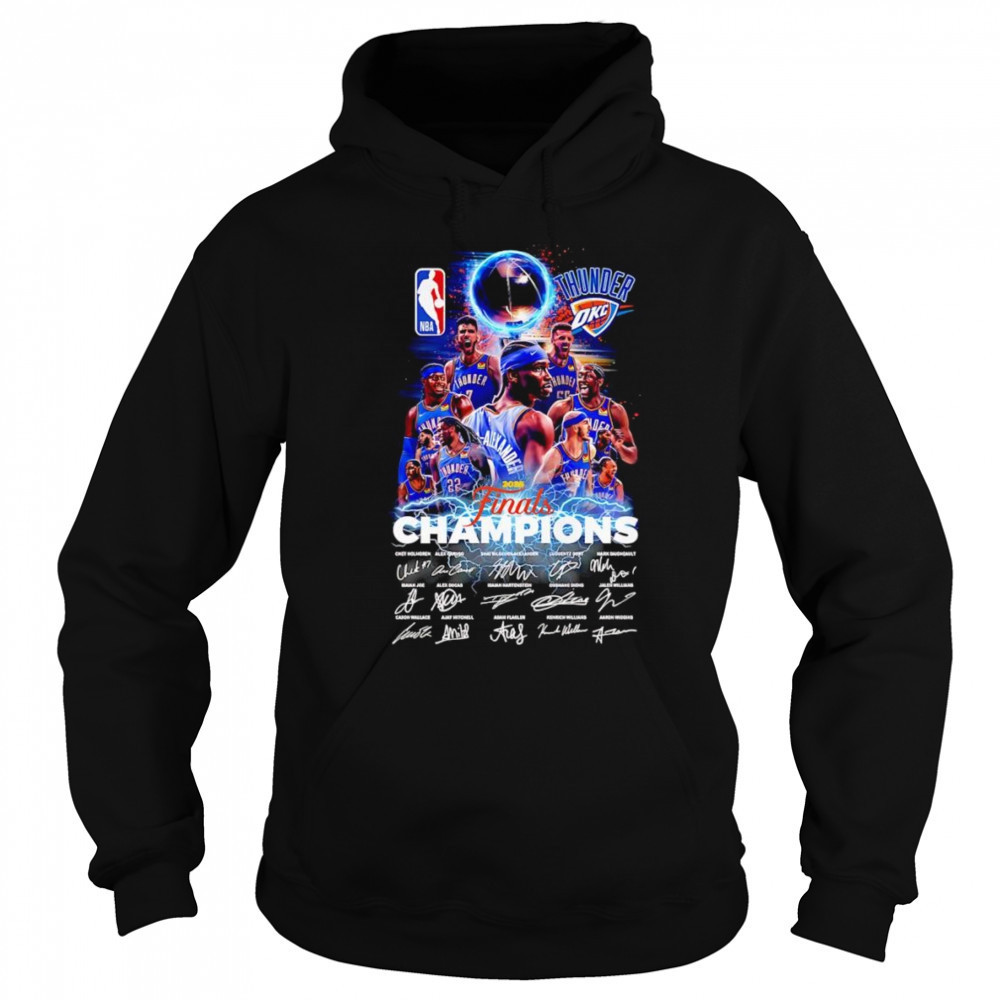 Thunder 2025 Finals Champions signature shirt Hoodie