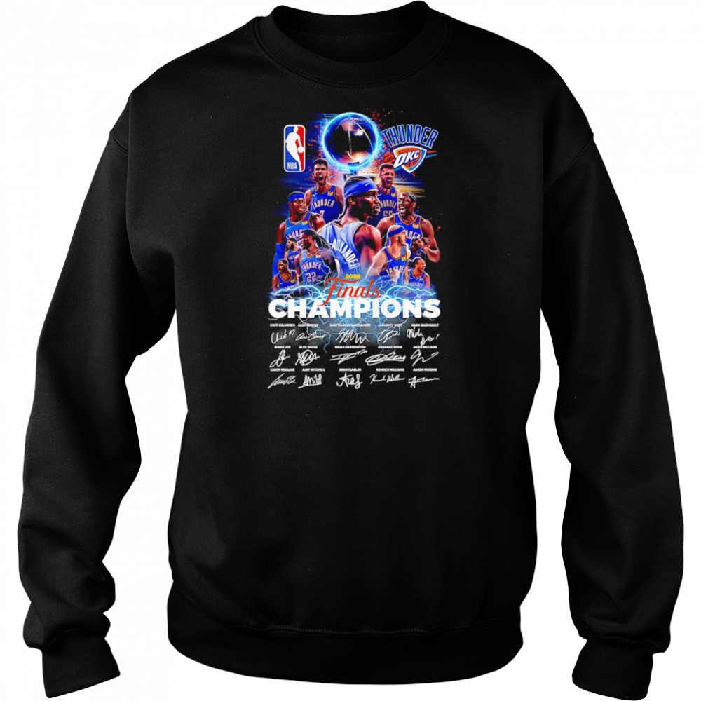 Thunder 2025 Finals Champions signature shirt Sweatshirt
