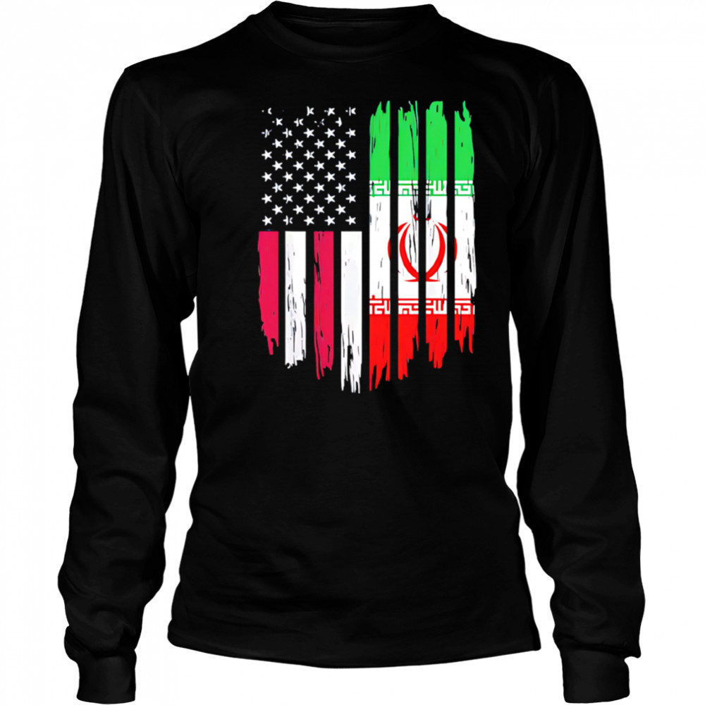 Usa no war with Iran political shirt Long Sleeved