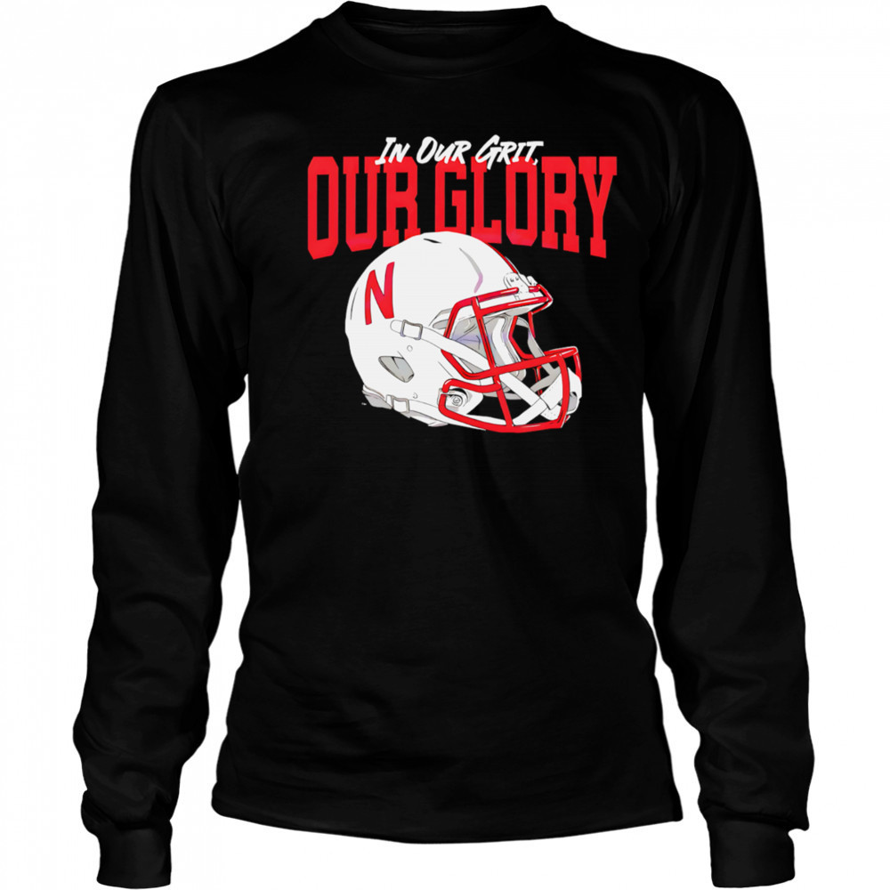 Vintage Nebraska Cornhuskers Football Helmet Grit And Glory shirt Long Sleeved