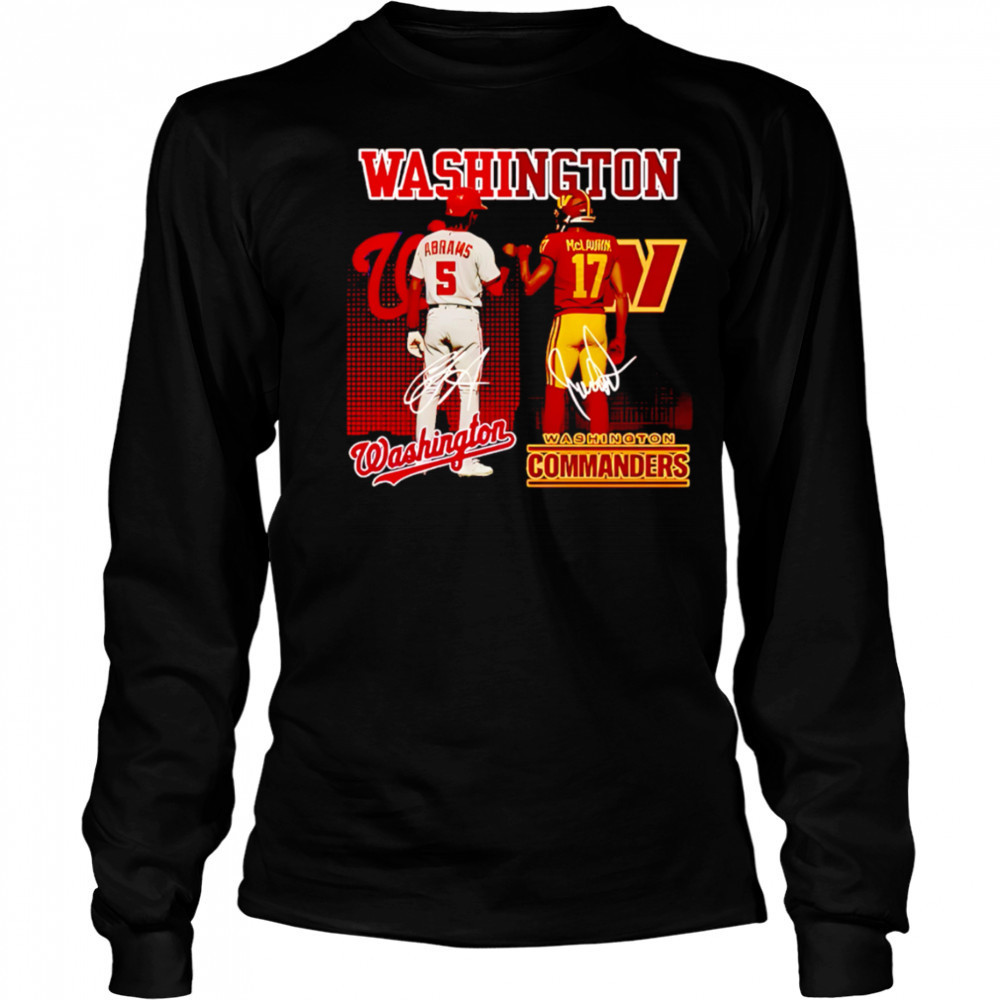Washington commanders and nationals star power shirt Long Sleeved