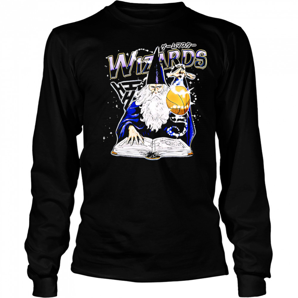 Wizards all powerful basketball shirt Long Sleeved
