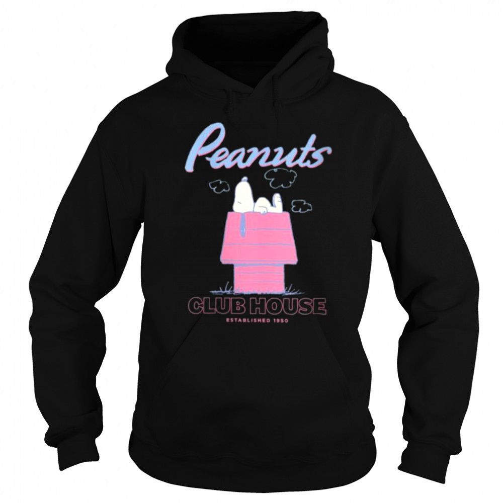 Womens Snoopy Club House Shirt Hoodie