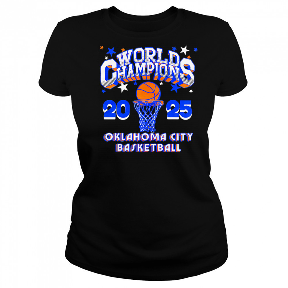 World Champs Stars 2025 Oklahoma City Basketball shirt Women's T-shirt